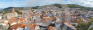 Panoramic view of Montanchez, Caceres, Extremadura
