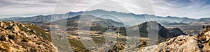 Panoramic view of Monte Grosso and the mountains of Corsica