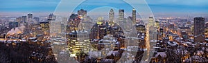 Panoramic view of the Montreal skyline