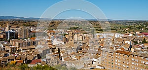 Panoramic view of Monzon, Spain