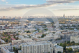 Panoramic view of Moscow city