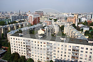 A panoramic view of the moscow city skyline