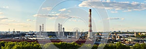 Panoramic view of Moscow Oil-processing factory