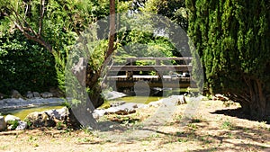 Panoramic view of the MosÃ©n Cinto Verdaguer gardens