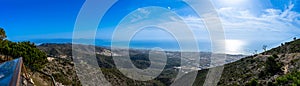 Panoramic view from mount Calamorro