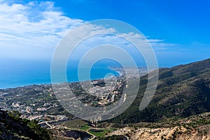 Panoramic view from mount Calamorro