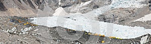 Panoramic view of Mount Everest base camp