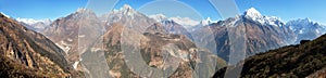 Panoramic view of Mount Everest