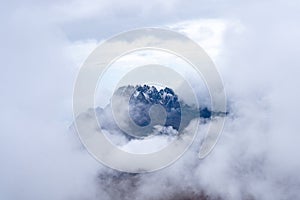 Panoramic view of mount Kilimanjaro, Tanzania.