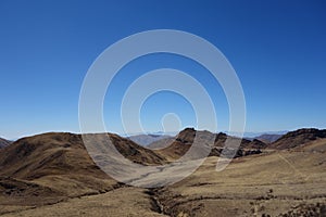 Panoramic view - mountain chain in salta, argentina