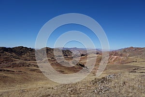 Panoramic view - mountain chain in salta, argentina