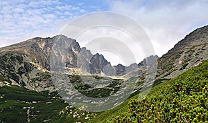 Panoramic view, mountain High Tatras, Slovakia, Europe