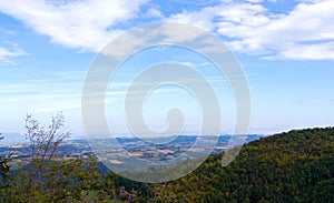Panoramic view from the mountain Maljen