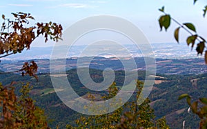 Panoramic view from the mountain Maljen