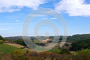 Panoramic view from the mountain Maljen
