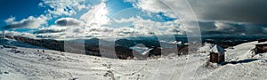 Panoramic view from mountain Zakhar Berkut