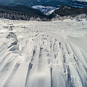 Panoramic view from mountain Zakhar Berkut, square shoot, Instagram