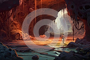 Panoramic view of mountains landscape