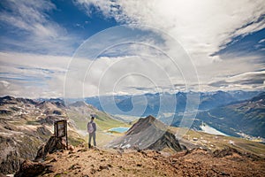 Panoramic view of mountains rage, St Moritz