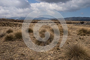 Panoramic view mountains in Sierra de los Cuchumatanes, Huehuetenango, Guatemala, arid landscape. photo