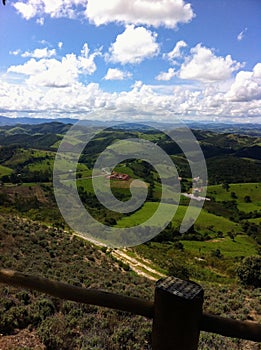Panoramic view of the mountains
