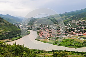 Panoramic view of Mtskheta