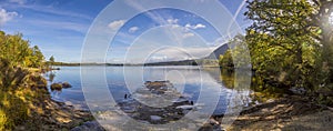 Panoramic view on Muckross lake in the Killarney National park