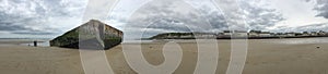 Panoramic view of Mulberry Harbour