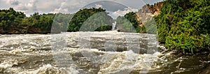 Panoramic view of Murchison Falls in Uganda