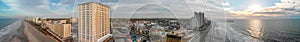 Panoramic view of Myrtle Beach at sunset