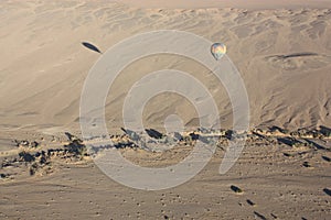 Panoramic view Namib Desert from Hot Air Balloon Namibia