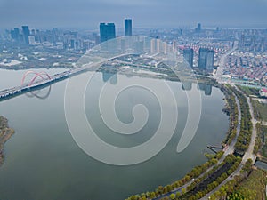 Panoramic view of Nanchang, the capital of Jianxi