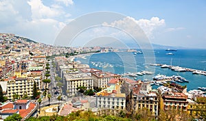 Panoramic view of Naples from Posillipo photo