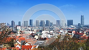 Panoramatický výhled na nové centrum Bratislavy