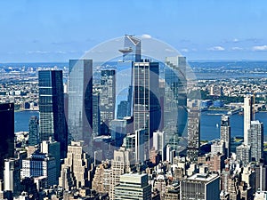Panoramic view of New York City from on high photo
