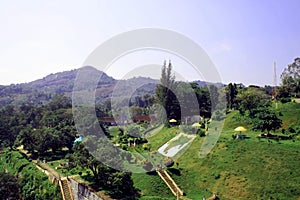 A Panoramic  View of Neyyar Dam Location in South India