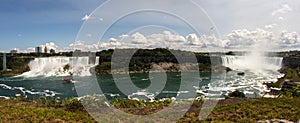 Panoramic view of Niagara Falls waterfalls