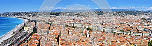 Panoramic view of Nice, France photo