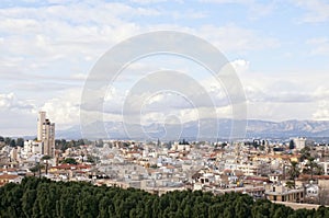 Panoramic view of Nicosia city