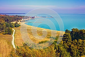 Panoramic view of Nida, Lithuania