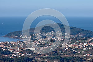 Panoramic view of Nigran in Pontevedra Spain photo