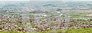 Panoramic view of the Nitra city from Zobor hill