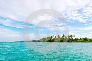 Panoramic view of No Mans Land in Tobago West Indies tropical island
