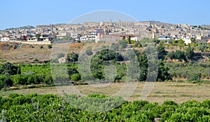 Panoramic view of Noto Sicily.