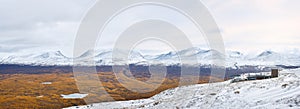 Panoramic view from Nuolja over Abisko national park.