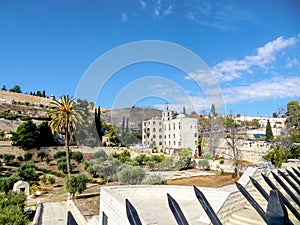 Panoramic view of the old city of Jerusalem.