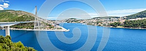 Panoramic view of in the old coastal town of Dubrovnik