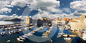 Panoramic view of old port