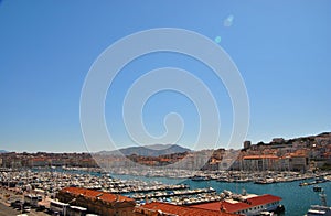 Panoramic view of the old port of Marseille