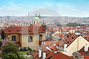 Panoramic view of old Prague